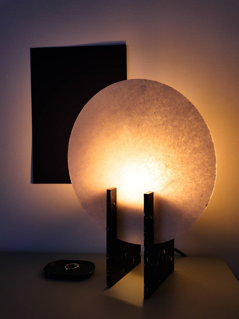 Solarium, recycled lamp, by Valérie Windeck