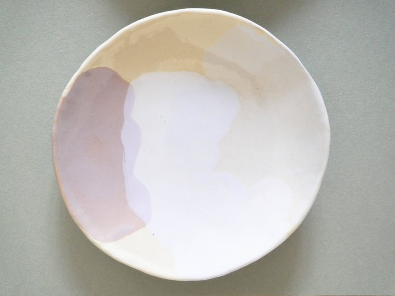 Enamel trio plate, diameter 17 cm
